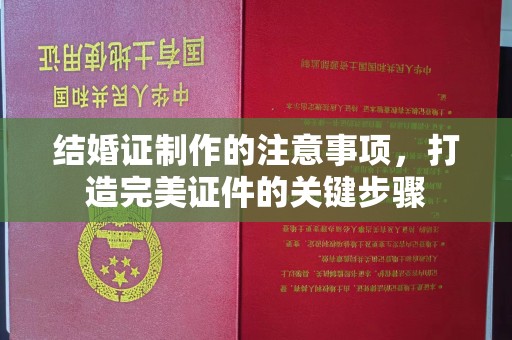 潢川结婚证制作的注意事项，打造完美证件的关键步骤