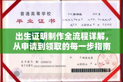 潢川出生证明制作全流程详解，从申请到领取的每一步指南