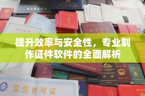 潢川提升效率与安全性，专业制作证件软件的全面解析