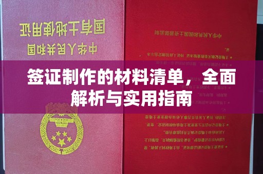 潢川签证制作的材料清单，全面解析与实用指南