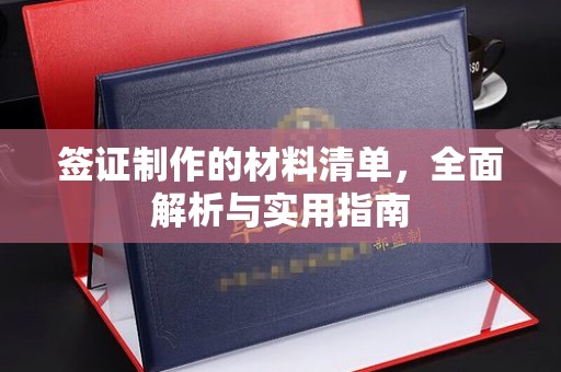 潢川签证制作的材料清单，全面解析与实用指南